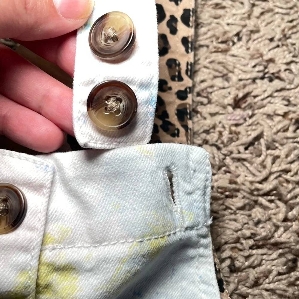 (2) Wonder NationToddler Girls' Jumper Dress Size 4T Tie Dye/Cheetah‎ dress